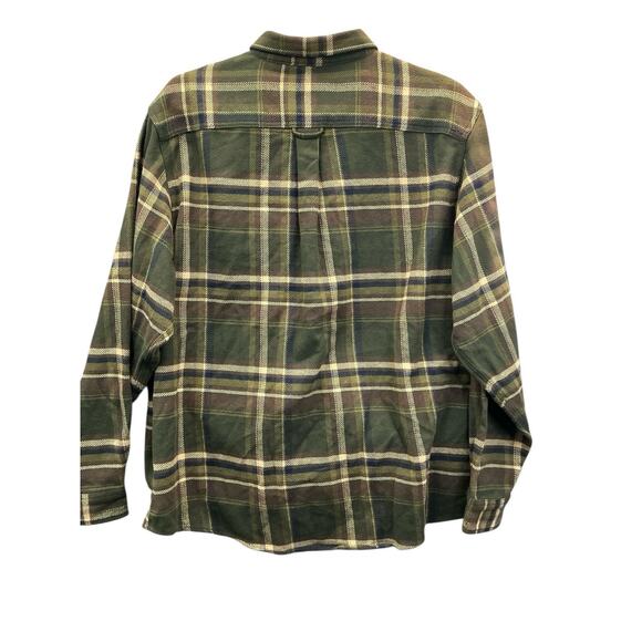 Orvis Heavyweight Flannel Shirt Jacket Shacket Green Plaid Pockets Sz. XXL New - Picture 14 of 14
